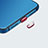 Tapon Antipolvo USB-C Jack Type-C Universal H07 para Apple iPhone 15 Pro Rojo