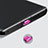 Tapon Antipolvo USB-C Jack Type-C Universal H08 para Apple iPad Air 5 10.9 (2022) Rosa Roja