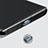 Tapon Antipolvo USB-C Jack Type-C Universal H08 para Apple iPhone 15 Plus Gris Oscuro
