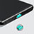 Tapon Antipolvo USB-C Jack Type-C Universal H08 para Apple iPhone 15 Plus Verde