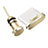 Tapon Antipolvo USB-C Jack Type-C Universal H09 para Apple iPad Air 5 10.9 (2022) Oro