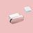 Tapon Antipolvo USB-C Jack Type-C Universal H10 para Apple iPhone 15 Plus Oro Rosa