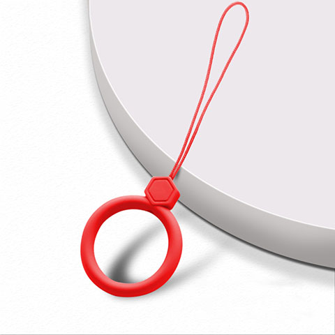 Acollador Cordon Lanyard con Anillo R01 Rojo