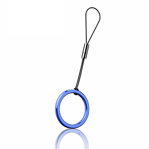 Acollador Cordon Lanyard con Anillo R02 Azul