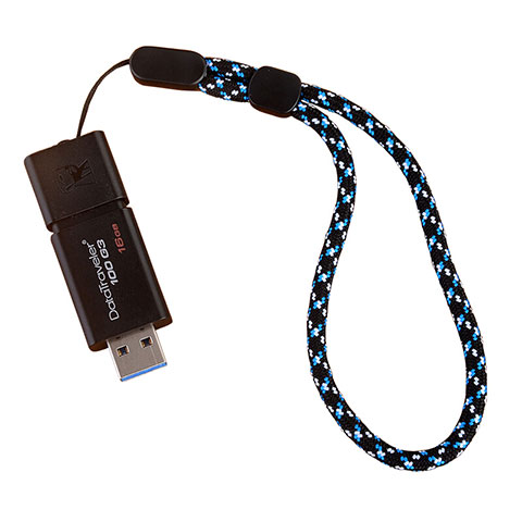 Acollador Cordon Lanyard K04 Azul