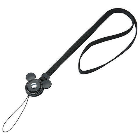 Acollador Correa de Cuello Cordon Lanyard B04 Negro