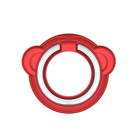 Anillo de dedo Soporte Magnetico Universal Sostenedor De Telefono Movil H16 Rojo