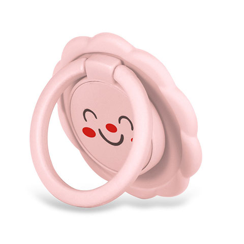 Anillo de dedo Soporte Magnetico Universal Sostenedor De Telefono Movil H17 Rosa