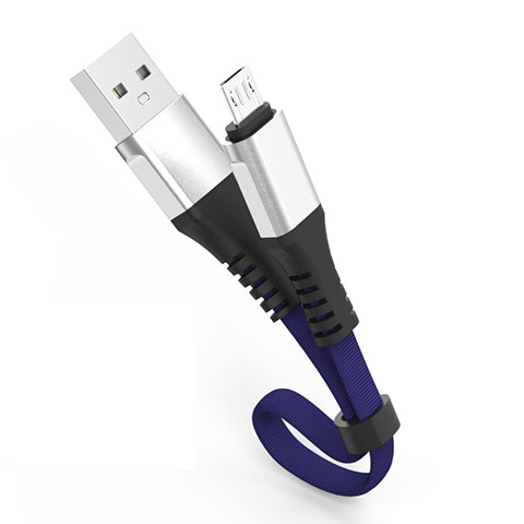 Cable Micro USB Android Universal 30cm S03 Azul