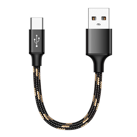 Cable Type-C Android Universal 25cm S04 para Apple iPad Air 5 10.9 (2022) Negro