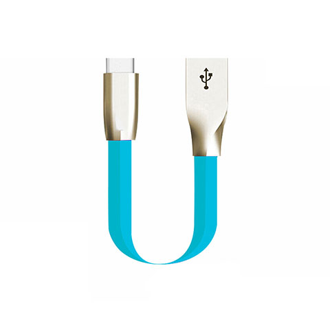 Cable Type-C Android Universal 30cm S06 para Apple iPad Air 5 10.9 (2022) Azul