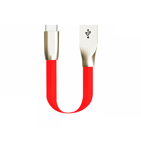 Cable Type-C Android Universal 30cm S06 para Apple iPad Air 5 10.9 (2022) Rojo