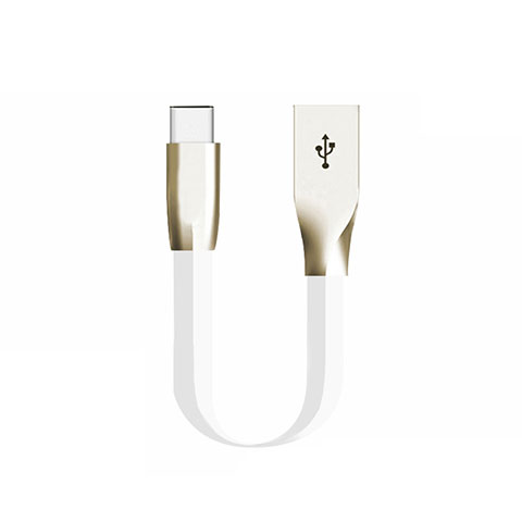 Cable Type-C Android Universal 30cm S06 para Apple iPad Pro 11 (2022) Blanco