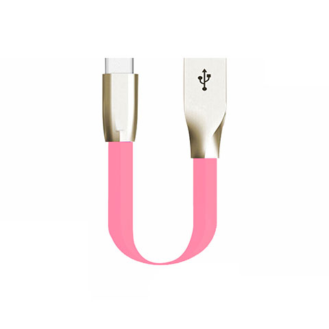 Cable Type-C Android Universal 30cm S06 para Apple iPad Pro 12.9 (2022) Rosa