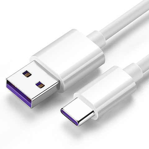 Cable Type-C Android Universal T06 para Apple iPad Air 5 10.9 (2022) Blanco