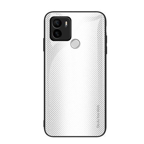 Carcasa Bumper Funda Silicona Espejo Gradiente Arco iris JM1 para Xiaomi Redmi A1 Plus Blanco