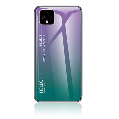 Carcasa Bumper Funda Silicona Espejo Gradiente Arco iris LS1 para Google Pixel 4 XL Multicolor