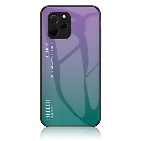 Carcasa Bumper Funda Silicona Espejo Gradiente Arco iris LS1 para Huawei Enjoy 50z Multicolor