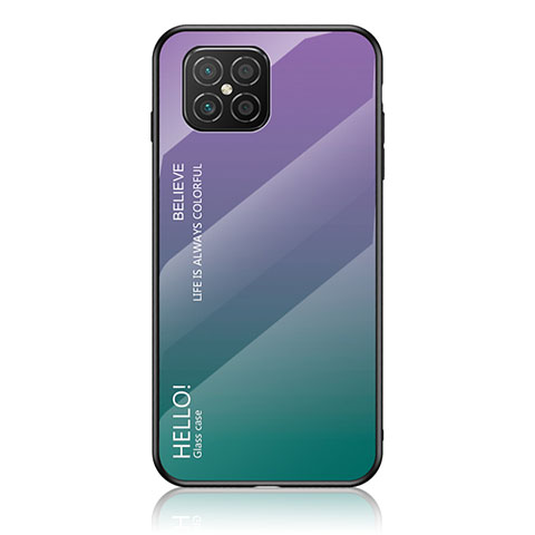 Carcasa Bumper Funda Silicona Espejo Gradiente Arco iris LS1 para Huawei Nova 8 SE 4G Multicolor