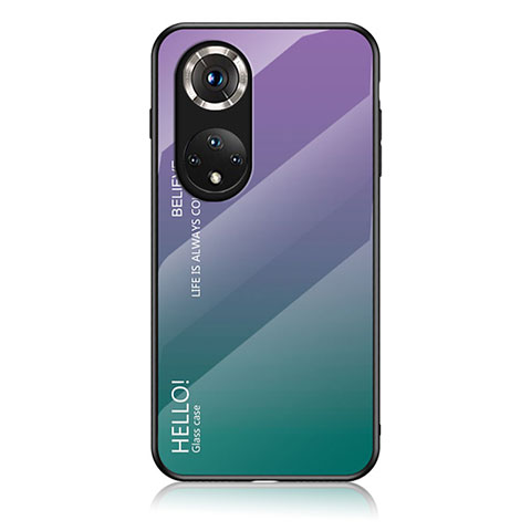 Carcasa Bumper Funda Silicona Espejo Gradiente Arco iris LS1 para Huawei Nova 9 Pro Multicolor