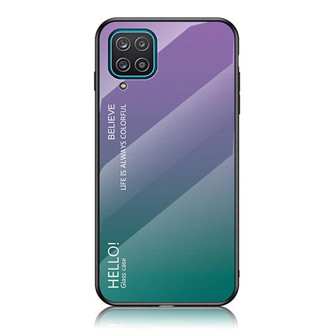 Carcasa Bumper Funda Silicona Espejo Gradiente Arco iris LS1 para Samsung Galaxy A12 5G Multicolor