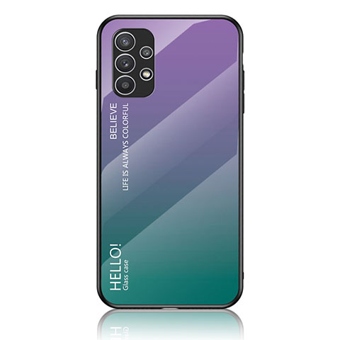 Carcasa Bumper Funda Silicona Espejo Gradiente Arco iris LS1 para Samsung Galaxy A23 4G Multicolor