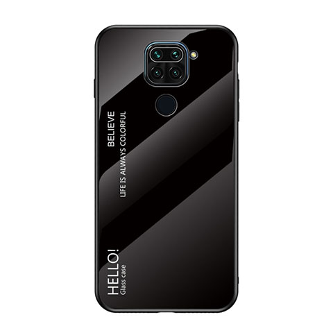 Carcasa Bumper Funda Silicona Espejo Gradiente Arco iris LS1 para Xiaomi Redmi 10X 4G Negro