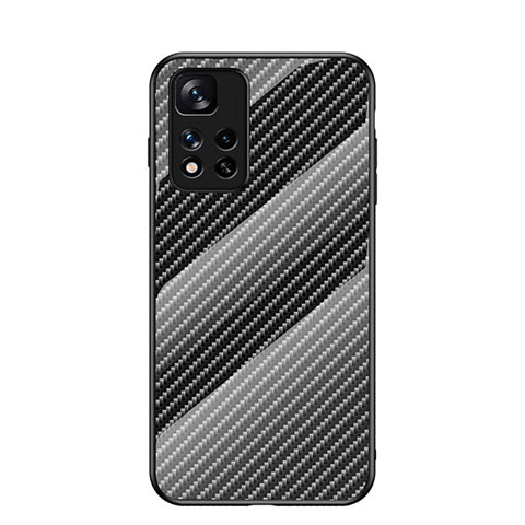 Carcasa Bumper Funda Silicona Espejo Gradiente Arco iris LS2 para Xiaomi Mi 11i 5G (2022) Negro