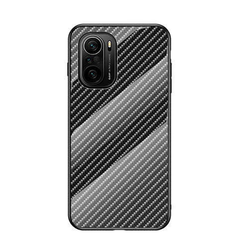 Carcasa Bumper Funda Silicona Espejo Gradiente Arco iris LS2 para Xiaomi Mi 11X Pro 5G Negro