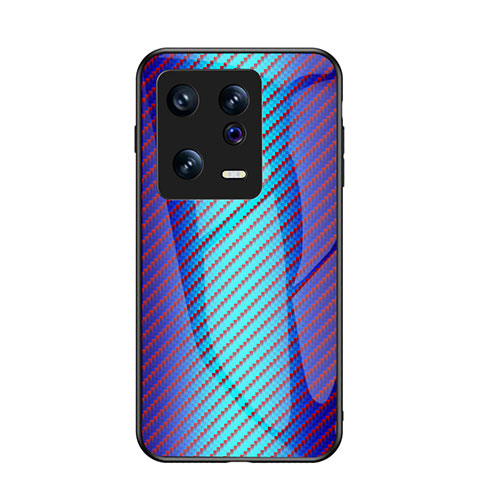 Carcasa Bumper Funda Silicona Espejo Gradiente Arco iris LS2 para Xiaomi Mi 13 5G Azul