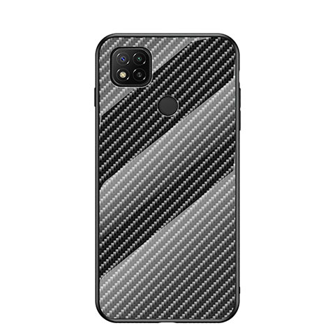 Carcasa Bumper Funda Silicona Espejo Gradiente Arco iris LS2 para Xiaomi POCO C31 Negro