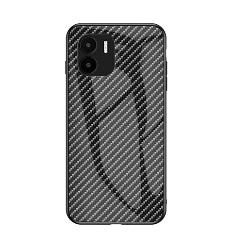 Carcasa Bumper Funda Silicona Espejo Gradiente Arco iris LS2 para Xiaomi Poco C51 Negro