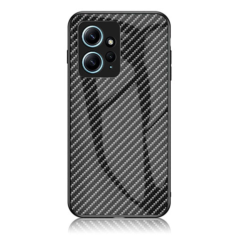 Carcasa Bumper Funda Silicona Espejo Gradiente Arco iris LS2 para Xiaomi Redmi Note 12 4G Negro