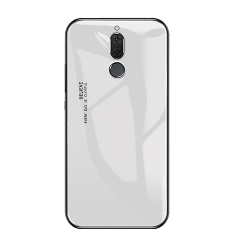 Carcasa Bumper Funda Silicona Espejo Gradiente Arco iris para Huawei Maimang 6 Blanco