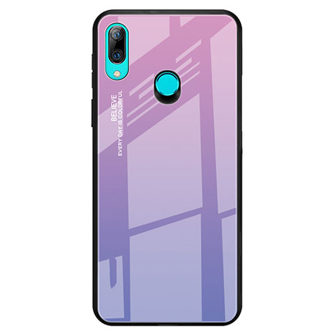 Carcasa Bumper Funda Silicona Espejo Gradiente Arco iris para Huawei P Smart Z Morado