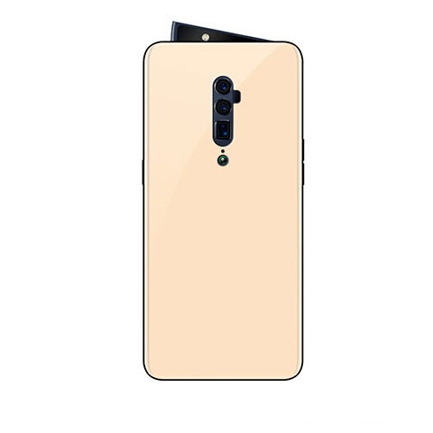 Carcasa Bumper Funda Silicona Espejo Gradiente Arco iris para Oppo Reno 10X Zoom Oro