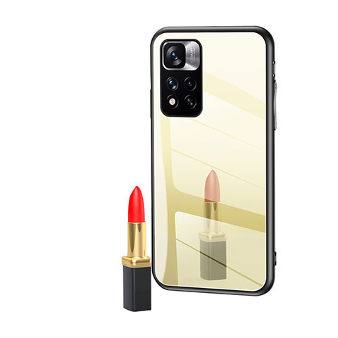 Carcasa Bumper Funda Silicona Espejo LS1 para Xiaomi Mi 11i 5G (2022) Oro