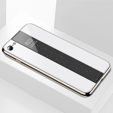 Carcasa Bumper Funda Silicona Espejo M01 para Apple iPhone 6S Plus Blanco