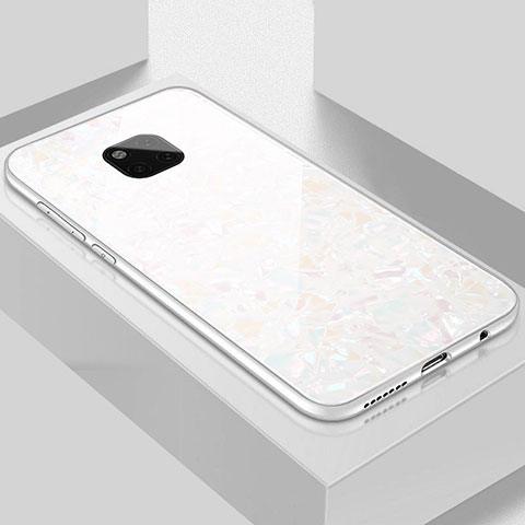 Carcasa Bumper Funda Silicona Espejo M01 para Huawei Mate 20 Pro Blanco