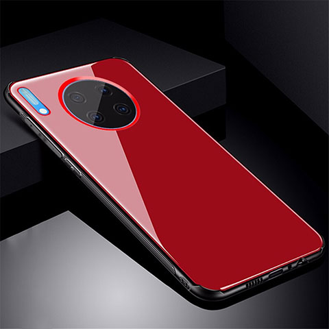 Carcasa Bumper Funda Silicona Espejo M01 para Huawei Mate 30 5G Rojo