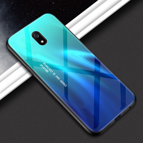 Carcasa Bumper Funda Silicona Espejo M01 para Xiaomi Redmi 8A Cian