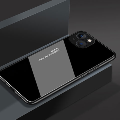 Carcasa Bumper Funda Silicona Espejo M02 para Apple iPhone 13 Negro