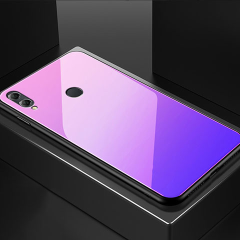 Carcasa Bumper Funda Silicona Espejo M02 para Huawei Honor View 10 Lite Morado