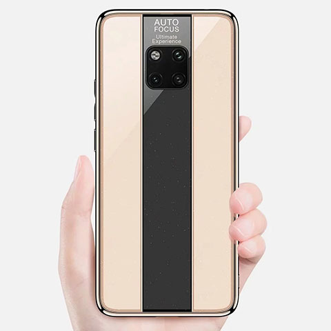 Carcasa Bumper Funda Silicona Espejo M02 para Huawei Mate 20 Pro Oro