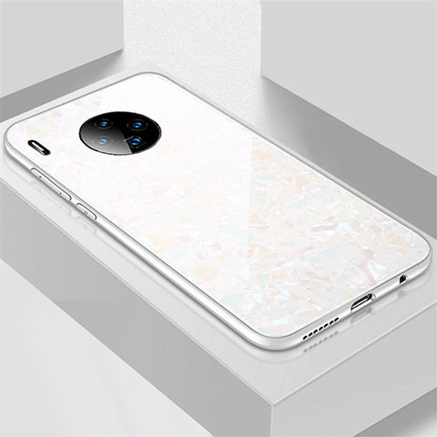 Carcasa Bumper Funda Silicona Espejo M02 para Huawei Mate 30 5G Blanco