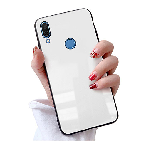 Carcasa Bumper Funda Silicona Espejo M02 para Huawei Nova 3e Blanco