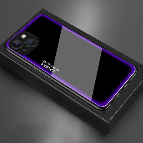 Carcasa Bumper Funda Silicona Espejo para Apple iPhone 13 Morado