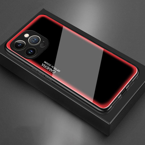 Carcasa Bumper Funda Silicona Espejo para Apple iPhone 14 Pro Max Rosa
