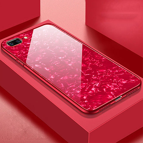 Carcasa Bumper Funda Silicona Espejo para Apple iPhone 8 Plus Rojo