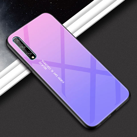 Carcasa Bumper Funda Silicona Espejo para Huawei Enjoy 10S Morado